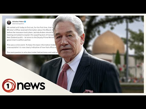 Winston peters blasted for ‘misinformation’ in mosque attack post | 1news