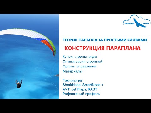 Видео: КОНСТРУКЦИЯ ПАРАПЛАНА. Материалы. SharkNose, Smart Nose+, Рефлекс. Теория параплана простыми словами