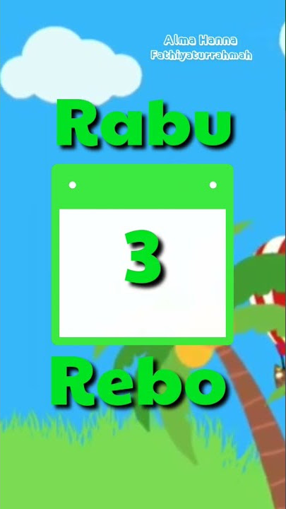 Belajar Nama-nama Hari Dalam Bahasa Jawa 💖 Belajar untuk Anak Balita PAUD TK SD