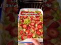 Strawberry Rhubarb Cake 🍓🍓🍓Клубнично-ревеневый пирог #shorts