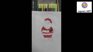 How draw Santa Claus | santa claus Drawing | Christmas Drawing | Merry Christmas Drawing #christmas