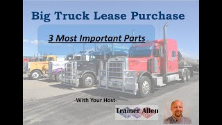 3 Most Important Considerations For Lease Purchase