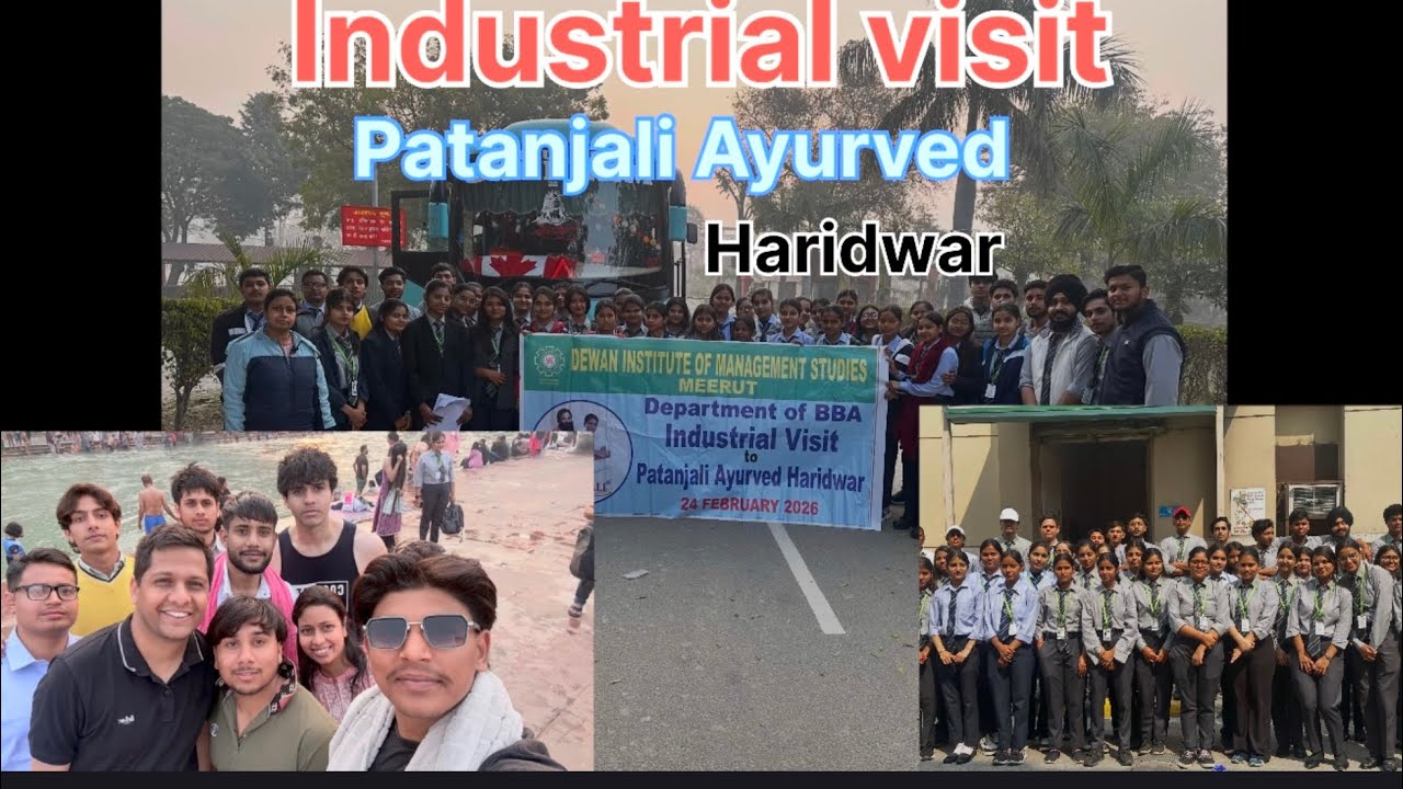 Dewan College Industrial visit trip in Patanjali Ayurved Haridwar funny moment in trip 😂