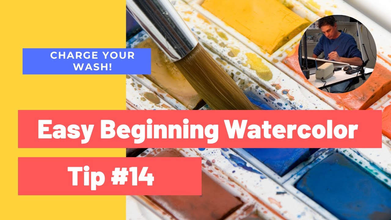 Beginning Watercolor Tip 14 Charge your wash with color YouTube