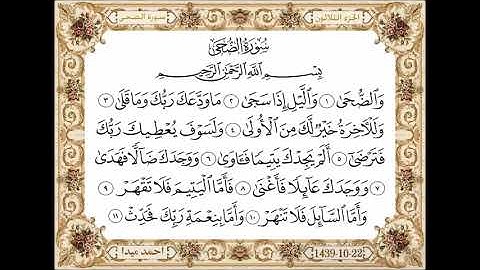 الشيخ حسن صالح سورة الضحى