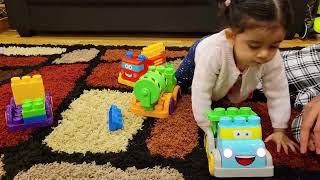 Kid Connection Light & Sound Block Vehicles Playset, 30 Pieces