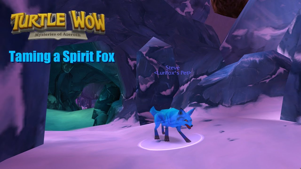 Taming a Spirit Fox in Winterspring Turtle WoW - YouTube