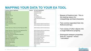 How to Input Data into your EA Tool