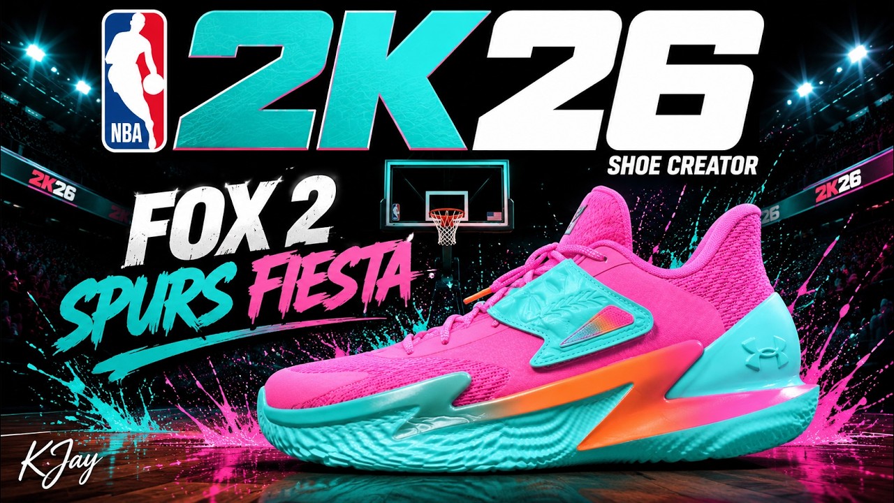 NBA 2K26 Shoe Creator - How to make Under Armour Fox 2 'Spurs