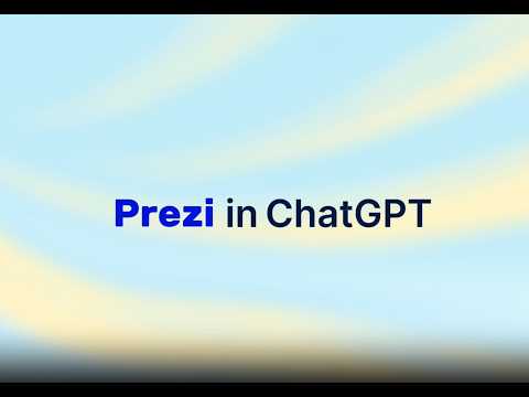 Prezi is now a ChatGPT plugin: Build interactive lessons without leaving the chat