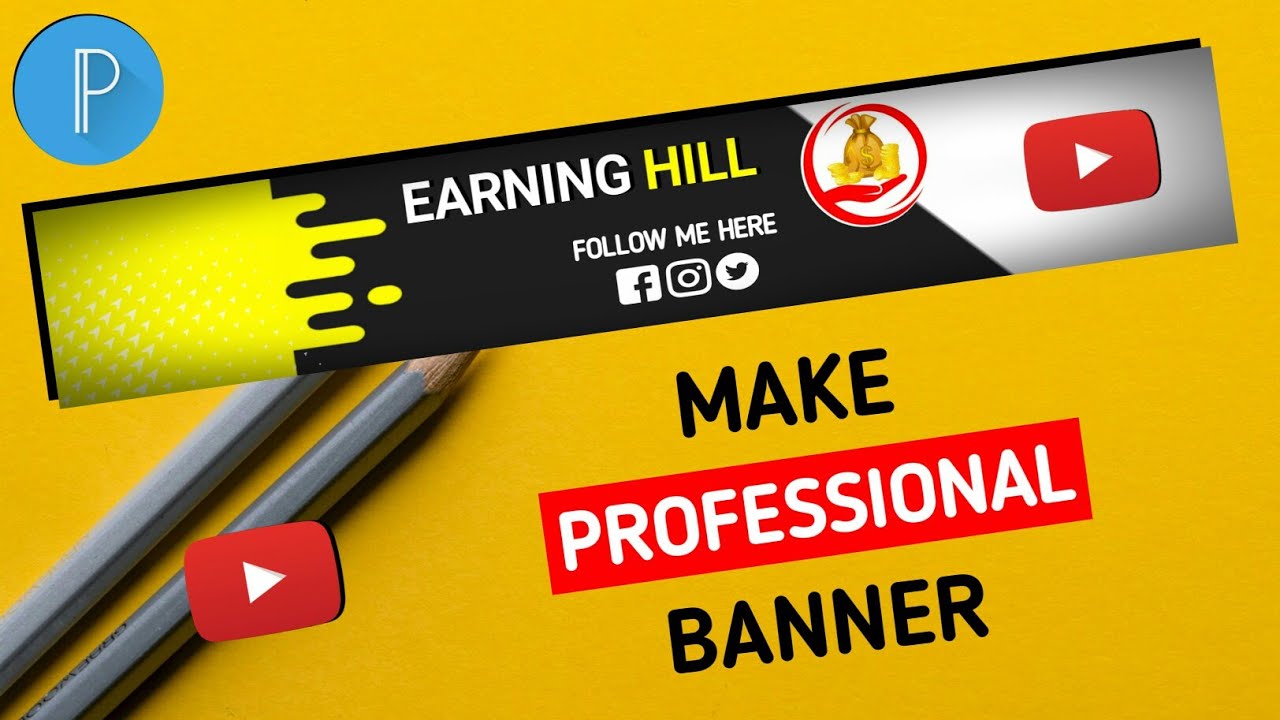 How To Make Professional YouTube Banner On mobile | Channel Art Kasari ...