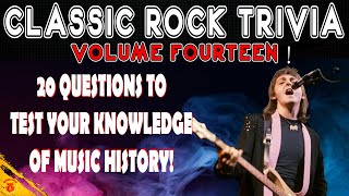 CLASSIC ROCK TRIVIA VOL.14 - DO YOU KNOW YOUR MUSIC HISTORY? #80smusic #oldies #classicrock #trivia