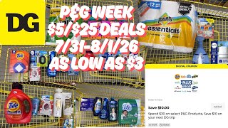 Dollar General P&G Week - $5/$25 Deals - 7/31-8/1/26 - Dollar General Couponing This Week