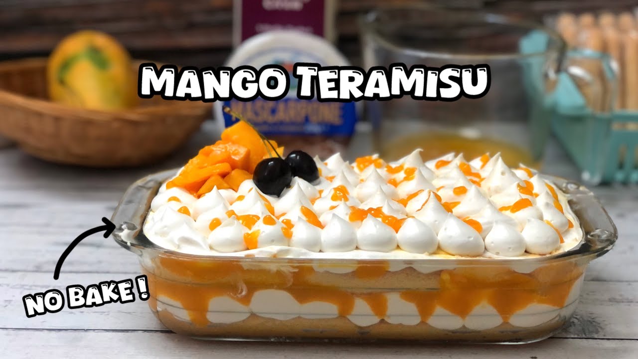 Easy Mango Tiramisu | No-Bake Tropical Dessert with Mango Cream Layers