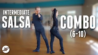 Beginner/Intermediate Salsa Combo | Patterns (6-10)