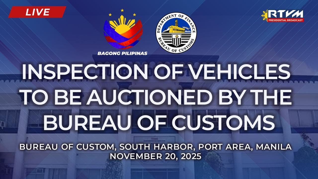 Bureau of Customs’ Public Auction of Seven Discaya Luxury Vehicles 11/20/2025