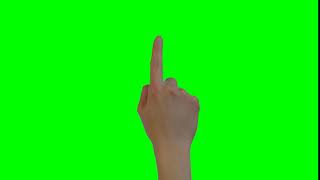 Female hand single finger double tap