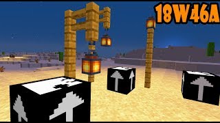 Minecraft 1.14 18W46A Snapshot New Lanterns & Jigsaw Block