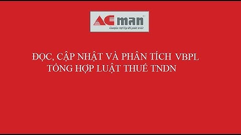 Các văn bản hướng dẫn thuế tndn