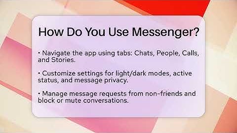 How Do You Use Messenger? - Everyday-Networking