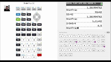 TI-84 CE Tutorial 29 Adding, Subtracting, Multiplying, and Dividing Fractions