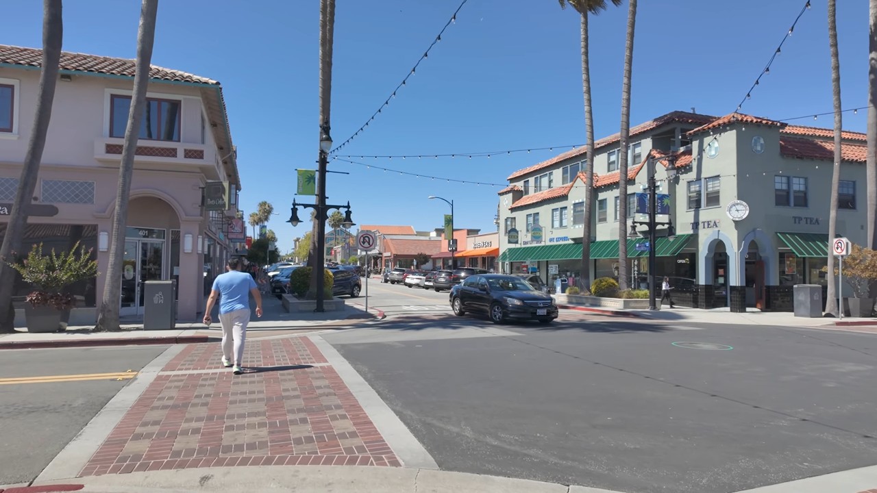 【4k】Walking around downtown Millbrae, California