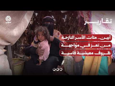 Abyan.. Hundreds of displaced families from Taiz face harsh living conditions
