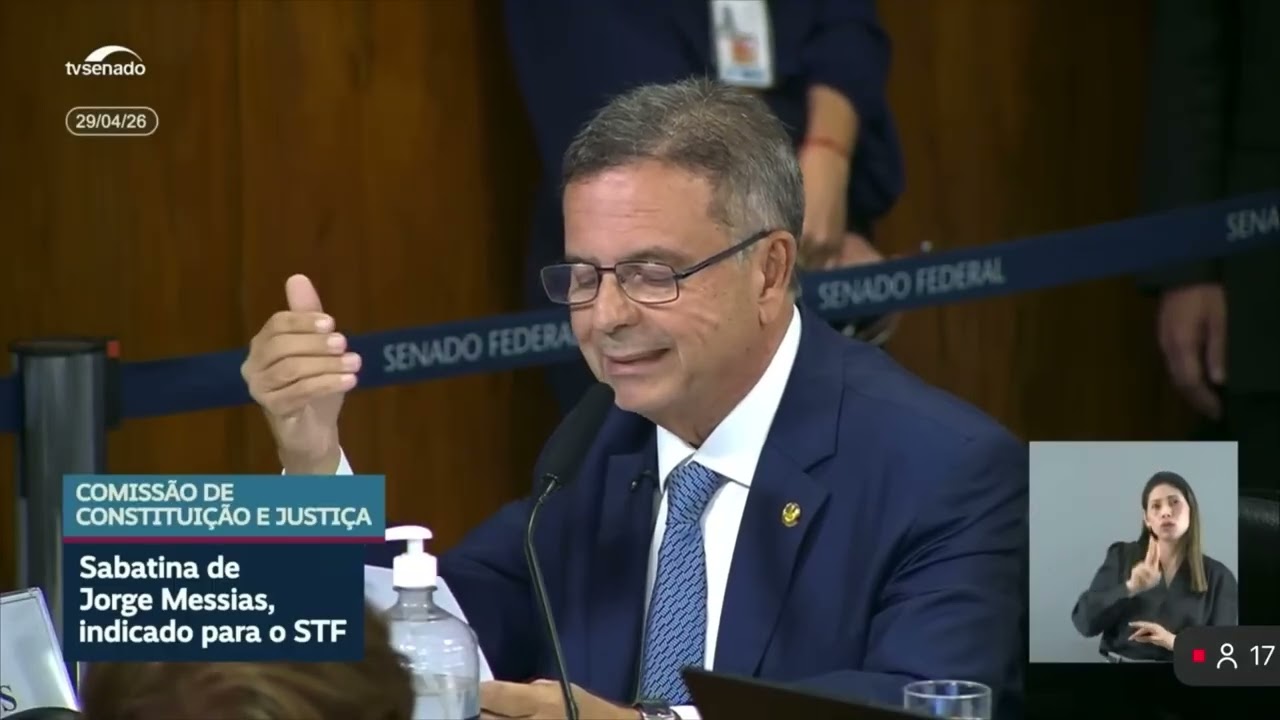 Manifestação de Rogério Marinho na sabatina