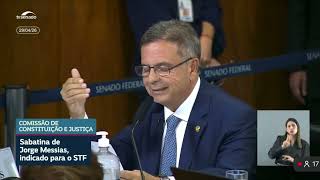 Manifestação de Rogério Marinho na sabatina