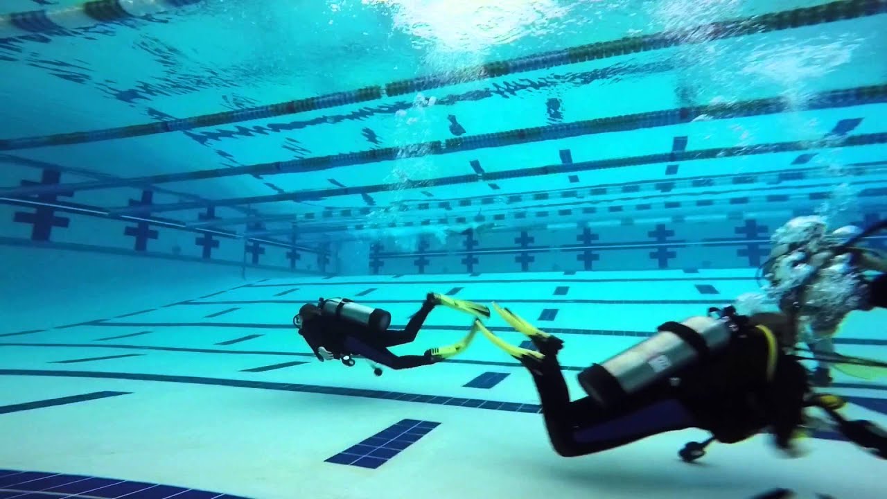 Scuba pool bubble rings YouTube