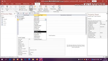 CARA MEMBUAT TABEL DATABASE,RELASI DAN QUERY DI MS.ACCES 2016 || DATABASE PERPUSTAKAAN SEDERHANA.
