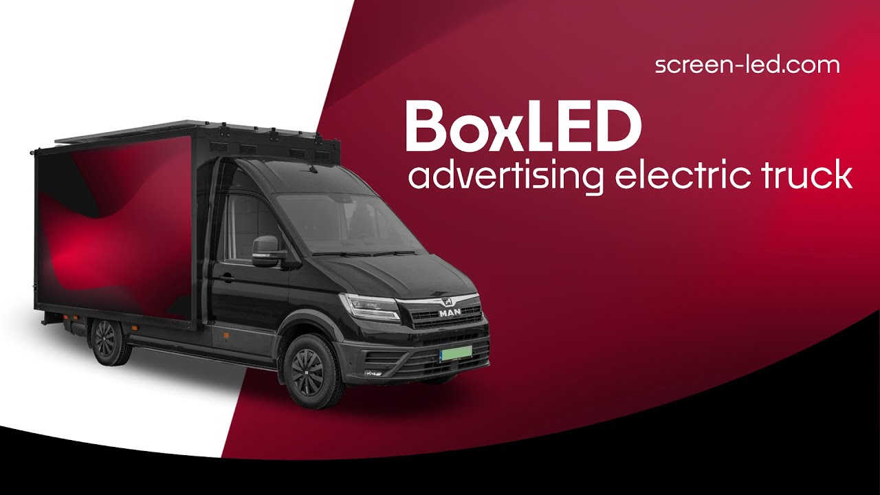 BoxLED - advertising electric LEDscreen truck