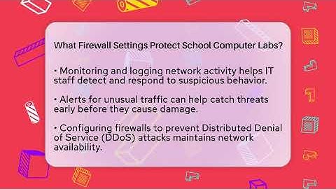 What Firewall Settings Protect School Computer Labs? - Teacher Tech Toolbox