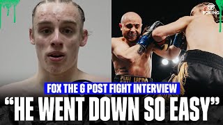 “It’s another knockout” - Fox The G reacts to first round KO win over Evil Hero