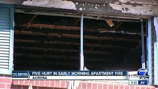 5 people hurt in early-morning apartment fire in Aurora