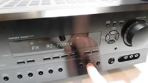 Onkyo TX-SR600 Receiver Demonstration