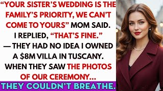 My Parents Chose My Sister’s Wedding Over Mine—So I Married At My $8M Villa In Tuscany. Then...