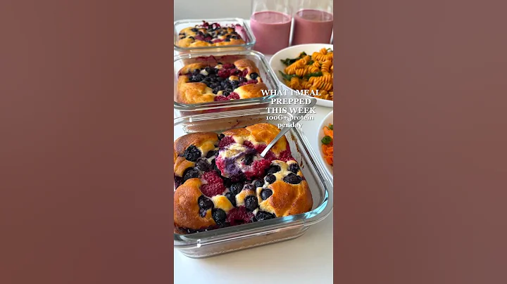 Healthy Meal Prep | 100G+ Protein | Link to full recipes⬆️😋 #mealprep #highprotein #easyrecipes