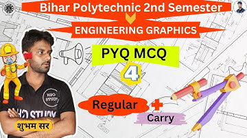 Bihar Polytechnic 2nd Semester Engineering Graphics|Engineering Graphics PYQ MCQ|Previous Year Paper