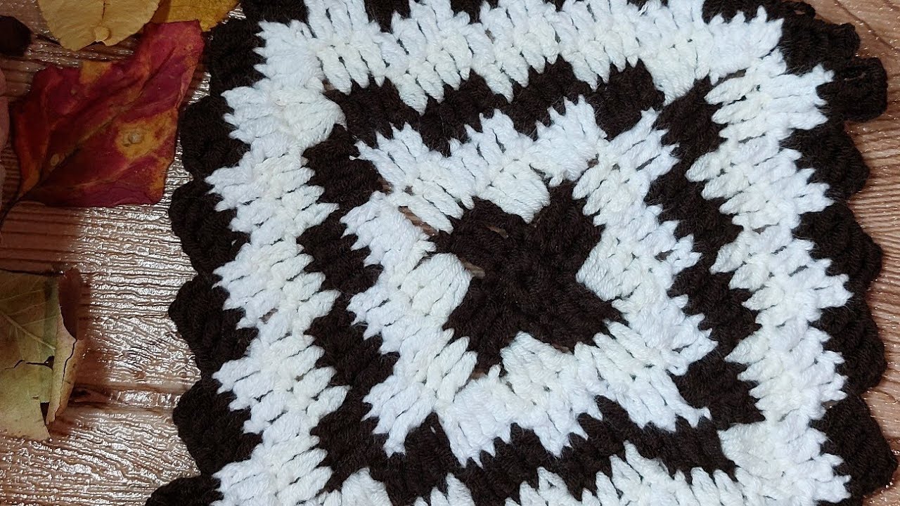 κουβέρτα με ένα μόνο μοτιφ,με βελονακι  @crochetaria only one granny square crochet blanket