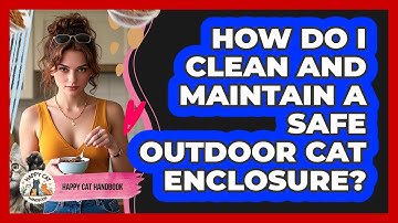 How Do I Clean And Maintain A Safe Outdoor Cat Enclosure? - Happy Cat Handbook