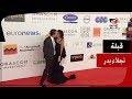 على طريقة الفيشاوي قبلة ساخنة من نجلاء بدر لزوجها في ختام «الجونة» السينمائي