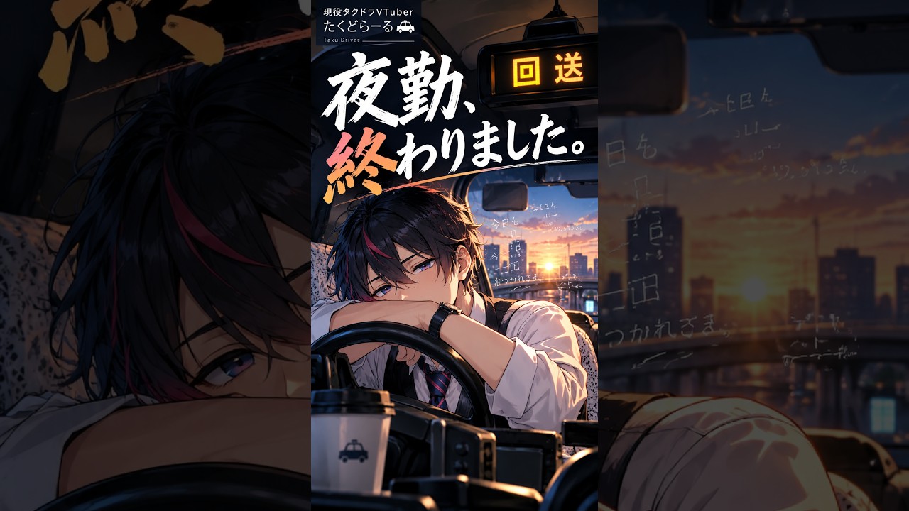 【#縦型配信】002_本日の営業、終了しました|現役タクドラの朝雑談🚕|#雑談 #新人Vtuber