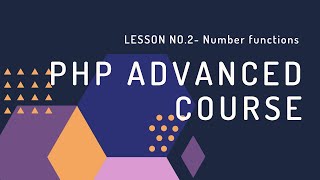PHP Advanced Course in URDU/HINDI - Lesson No.2 - Number functions