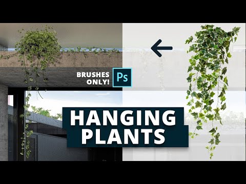 How to insert Hanging Plants using Only Photoshop!