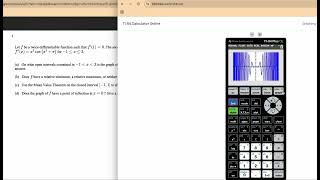How to find concavity by using graphing calculator TI 84?