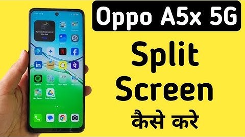 Oppo A5x 5G Split Screen Kaise Kare || How To Use Dual Screen In Oppo A5x 5G || How To Split Screen