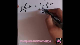 constant multiple rule in integration| Integration @ m square mathematics #inter maths #btech basics