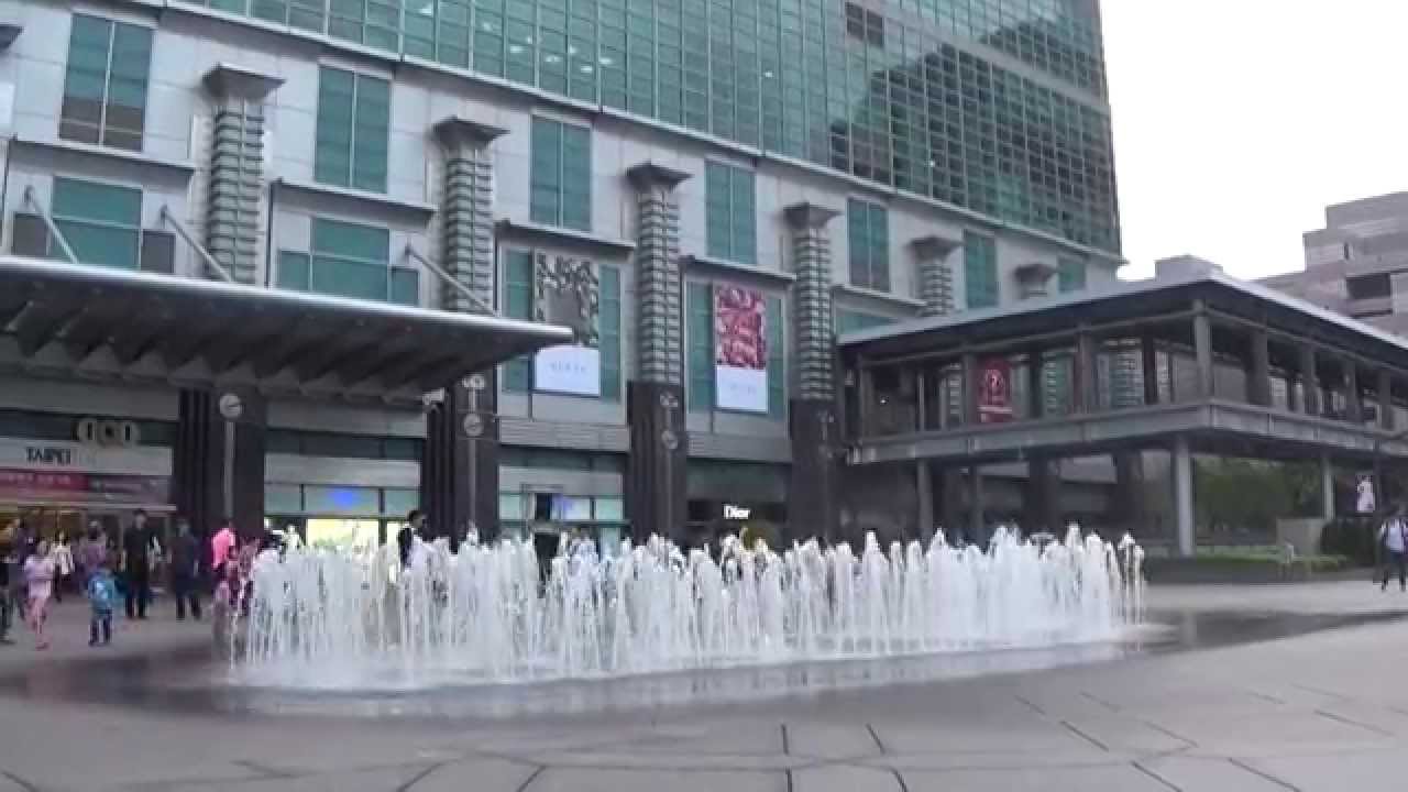 台灣景點台北101 水舞taiwan Attractions Taipei 101 Dancing Water Youtube