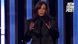 Kamala Harris snipes at Trump and Elon Musk in NAACP Image Awards speech